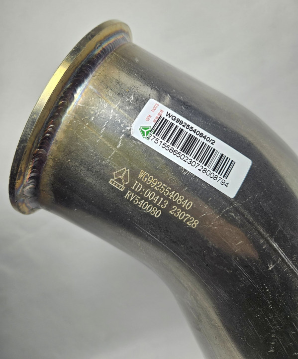 Труба выпускная Sitrak CHINA WG9925540840 Sinotruk — 2