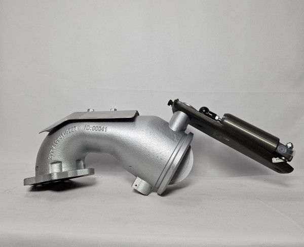 Тормоз горный в сборе с трубой (угловой) MC13 Sitrak CHINA 202V15201-6227 Sinotruk — 1